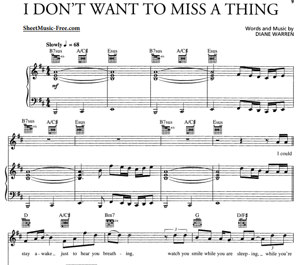 Aerosmith - I Don’t Want To Miss A Thing