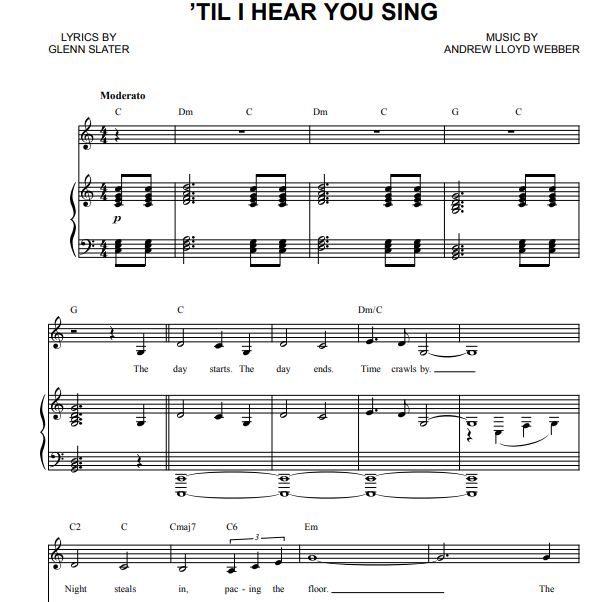 Andrew Lloyd Webber - Til I Hear You Sing Free Sheet Music PDF for Piano 6 Andrew Lloyd Webber – Til I Hear You Sing Free Sheet Music PDF for Piano