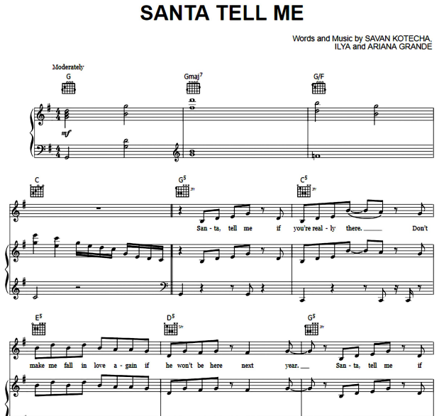 Ariana Grande Santa Tell Me