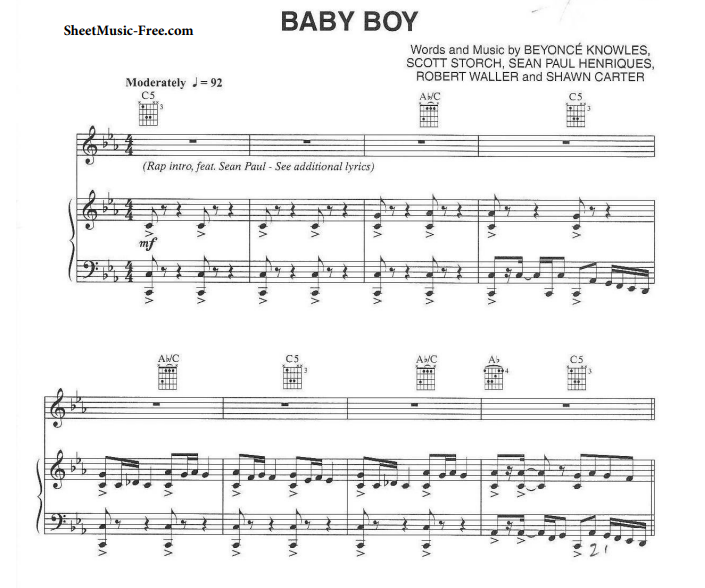 Beyonce - Baby Boy Free Sheet Music PDF for Piano 7 Beyonce – Baby Boy Free Sheet Music PDF for Piano