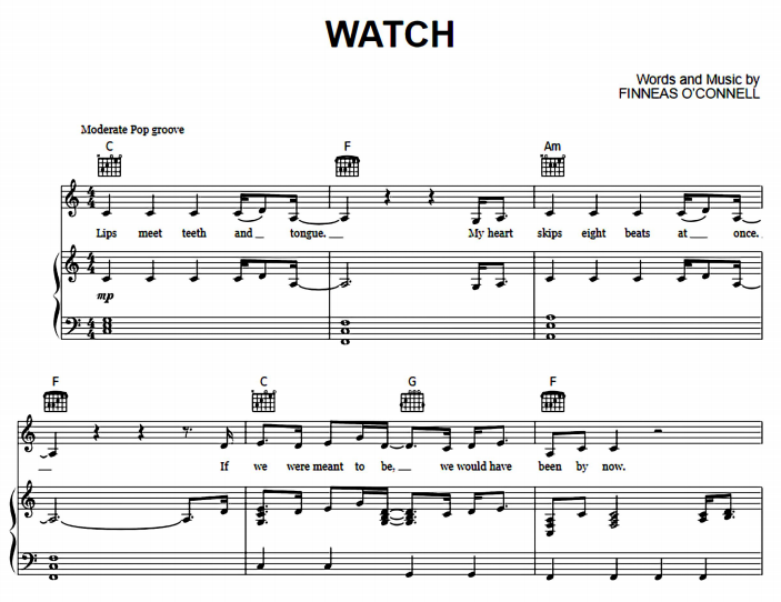 Billie Eilish – Watch Free Sheet Music PDF for Piano