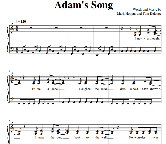 Blink-182 - Adam’s Song