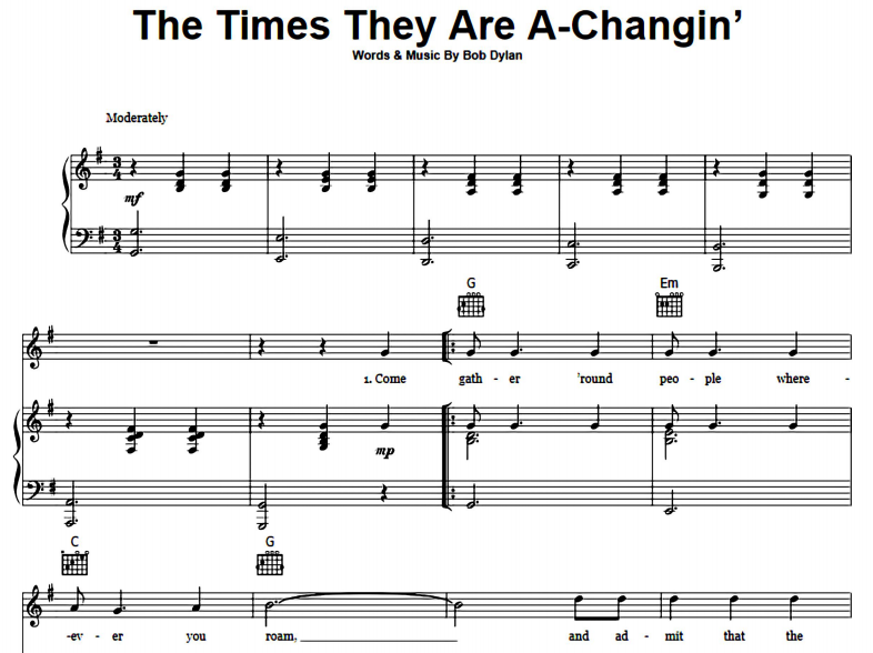 Bob Dylan - The Times They Are A-Changin