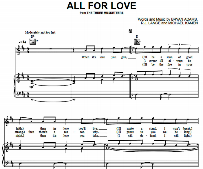 Bryan Adams - All For Love
