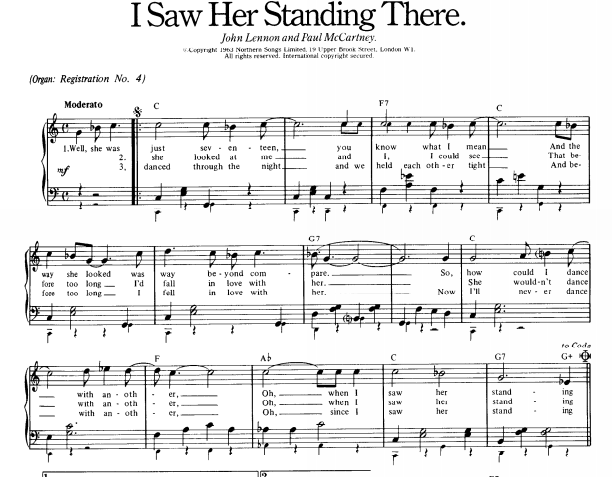 The Beatles - I Saw Her Standing There Free Sheet Music PDF for Piano 7 The Beatles – I Saw Her Standing There Free Sheet Music PDF for Piano