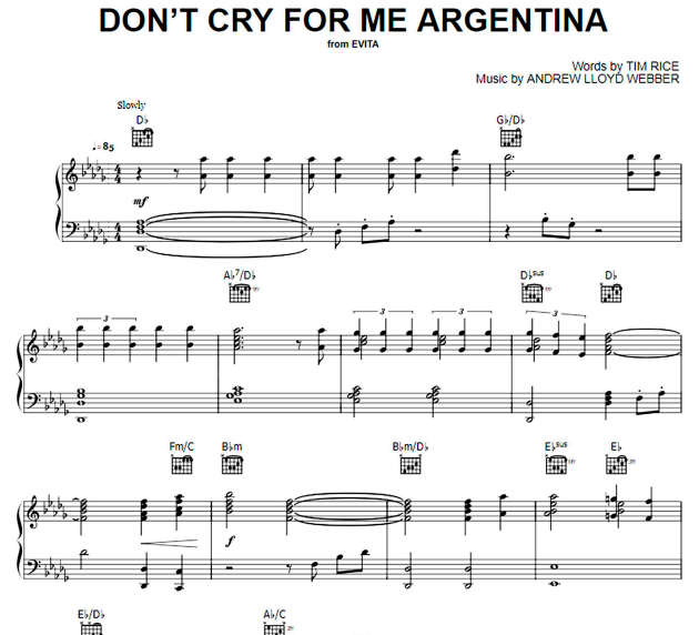 Madonna - Don’t Cry For Me Argentina