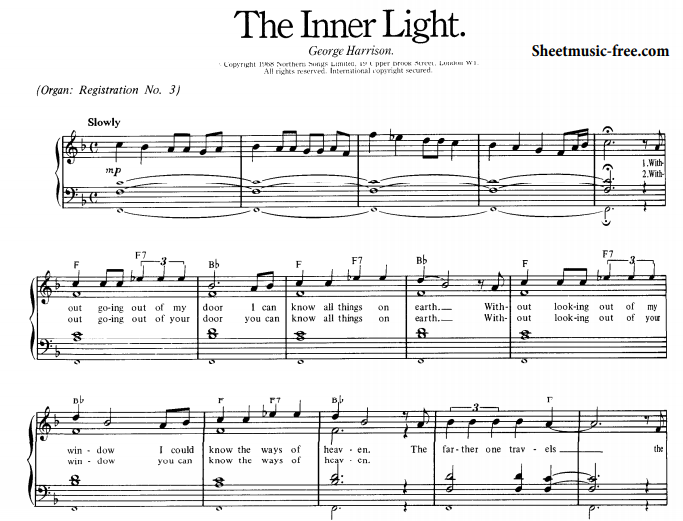 The Beatles – Two Of Us Free Sheet Music PDF for Piano