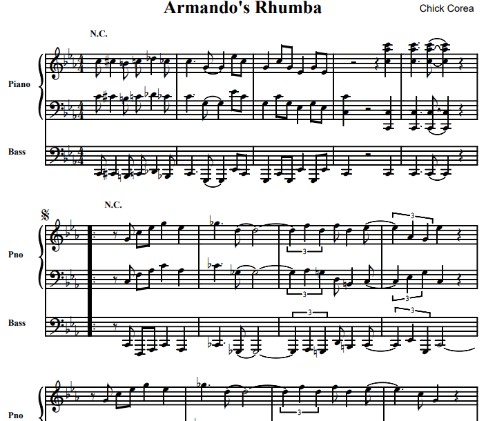 Chick Corea - Armando’s Rhumba Free Sheet Music PDF for Piano 7 Chick Corea – Armando’s Rhumba Free Sheet Music PDF for Piano
