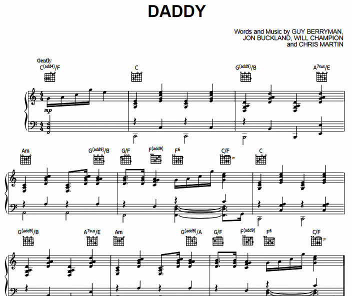 Coldplay - Daddy
