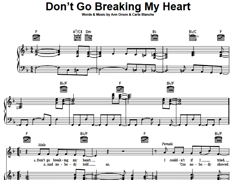 Elton John-Don’t Go Breaking My Heart Free Sheet Music PDF for Piano 7 Elton John-Don’t Go Breaking My Heart Free Sheet Music PDF for Piano