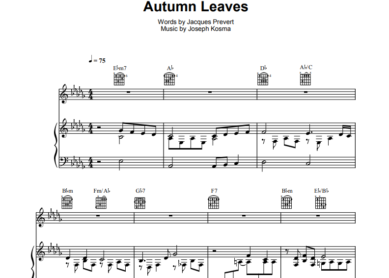 Frank Sinatra-Autumn Leaves
