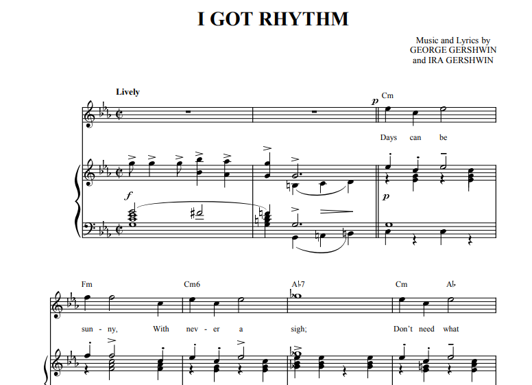 George Gershwin-I Got Rhythm