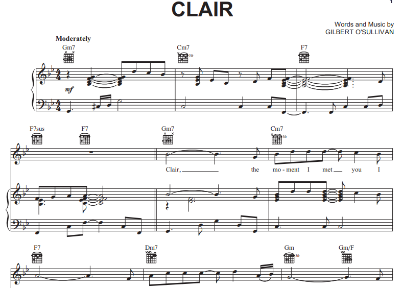 Gilbert O’Sullivan-Clair