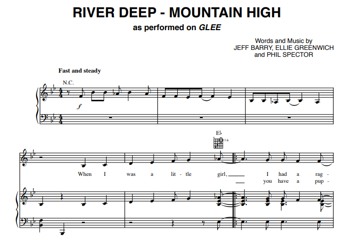 Glee-River Deep Mountain High