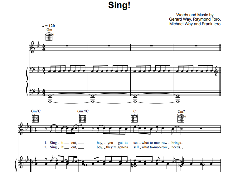 Glee-Sing Free Sheet Music PDF for Piano 1 Glee-Sing Free Sheet Music PDF for Piano