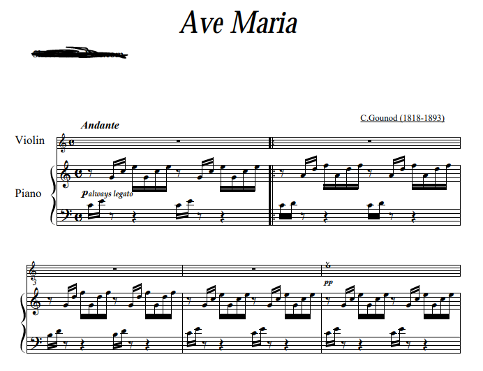Gounod-Ave Maria Free Sheet Music PDF for Piano 1 Gounod-Ave Maria Free Sheet Music PDF for Piano