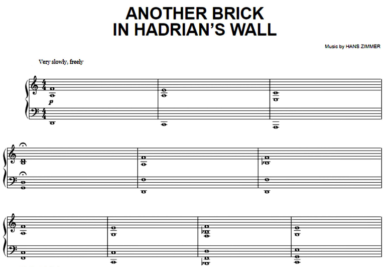 Hans Zimmer-Another Brick In Hadrian’s Wall