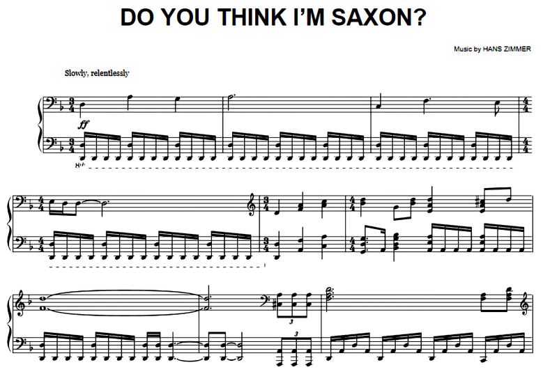 Hans Zimmer-Do You Think I’m Saxon