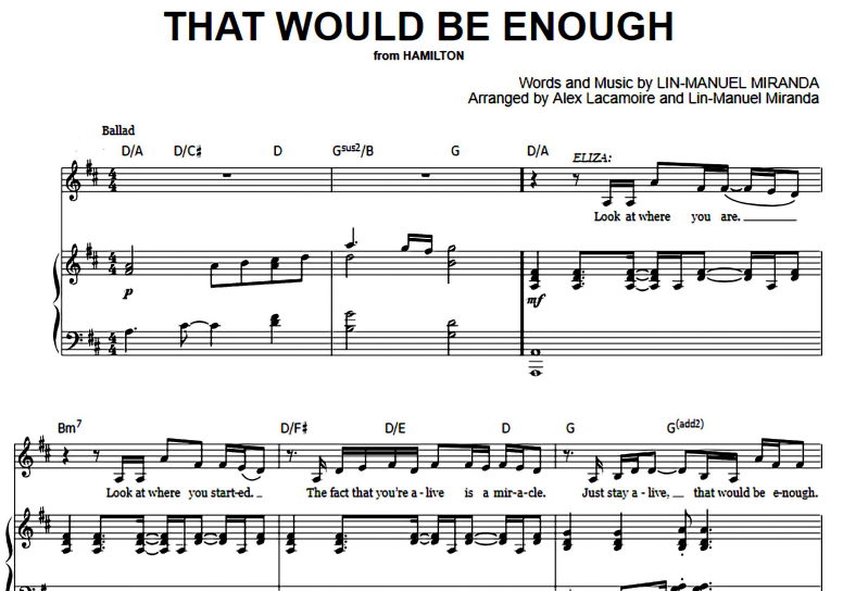 Hamilton-That Would Be Enough