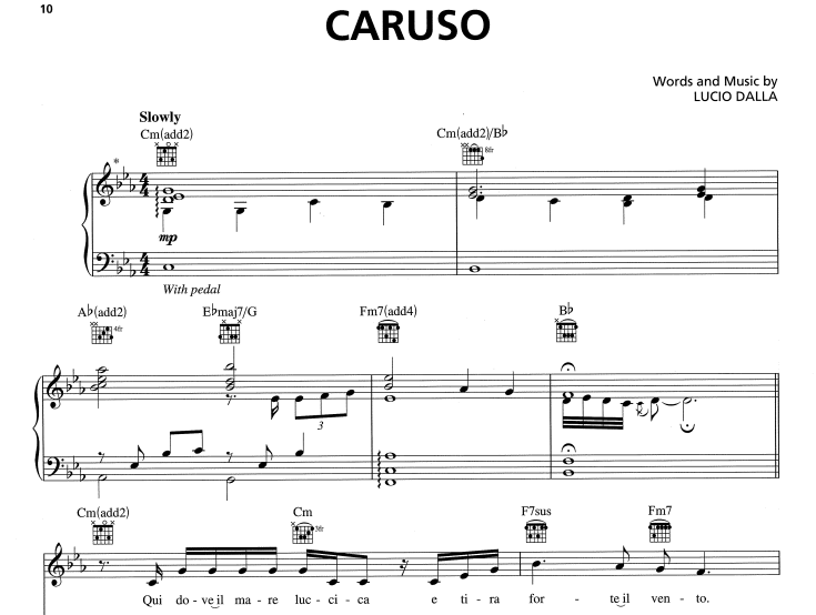 Il Divo-Caruso Free Sheet Music PDF for Piano 1 Il Divo-Caruso Free Sheet Music PDF for Piano