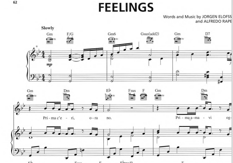Il Divo-Feelings Free Sheet Music PDF for Piano