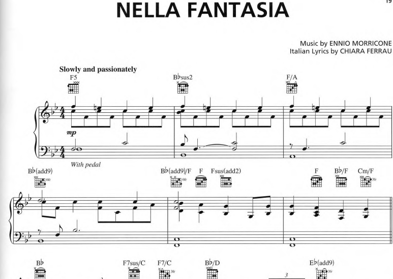Il Divo-Nella Fantasia Free Sheet Music PDF for Piano 1 Il Divo-Nella Fantasia Free Sheet Music PDF for Piano