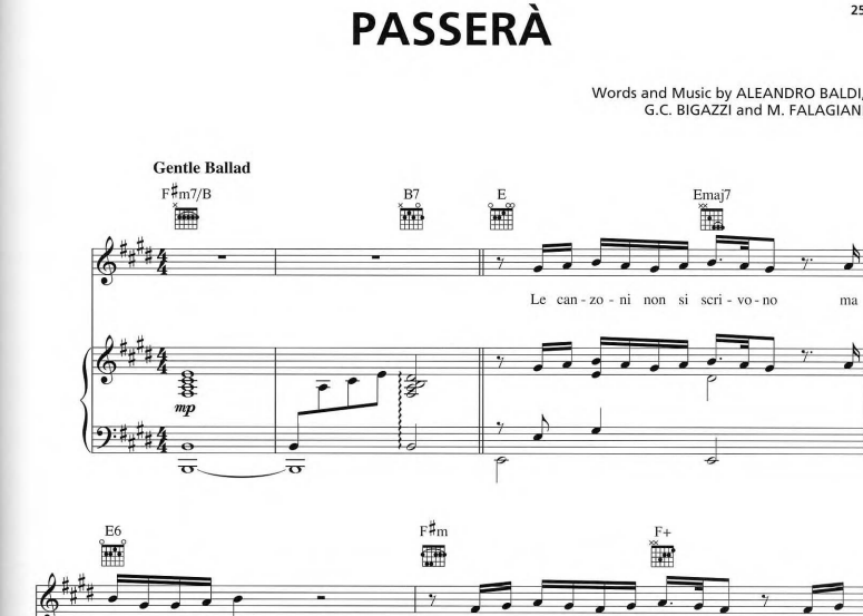 Il Divo-Passera Free Sheet Music PDF for Piano 7 Il Divo-Passera Free Sheet Music PDF for Piano