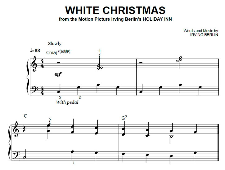 Irving Berlin-White Christmas Easy