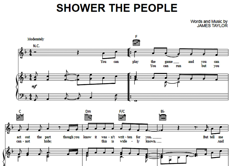 James Taylor-Shower The People