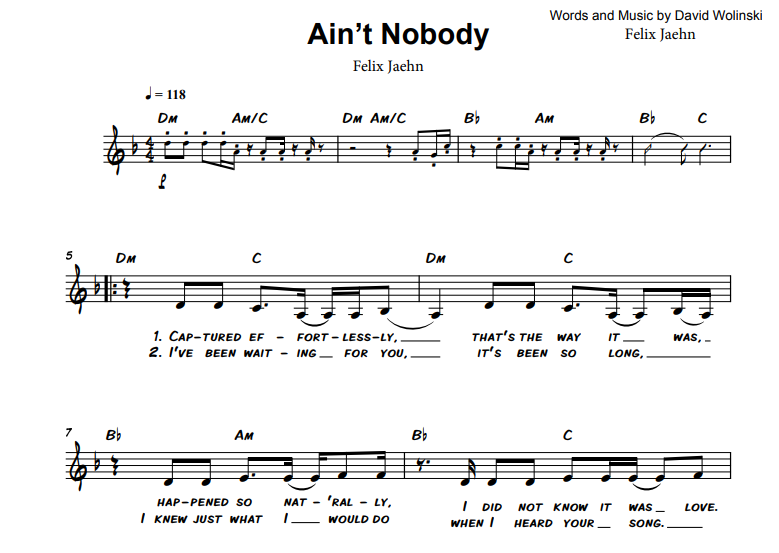 Jasmine Thompson-Ain’t Nobody Free Sheet Music PDF for Piano 7 Jasmine Thompson-Ain’t Nobody Free Sheet Music PDF for Piano