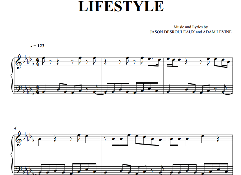 Jason Derulo-Lifestyle Free Sheet Music PDF for Piano 1 Jason Derulo-Lifestyle Free Sheet Music PDF for Piano