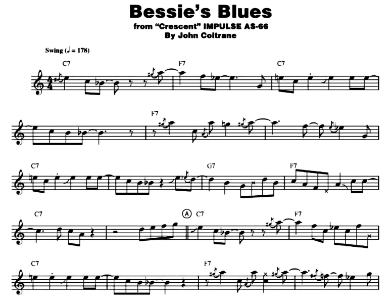 John Coltrane-Bessie’s Blues Free Sheet Music PDF for Piano 7 John Coltrane-Bessie’s Blues Free Sheet Music PDF for Piano