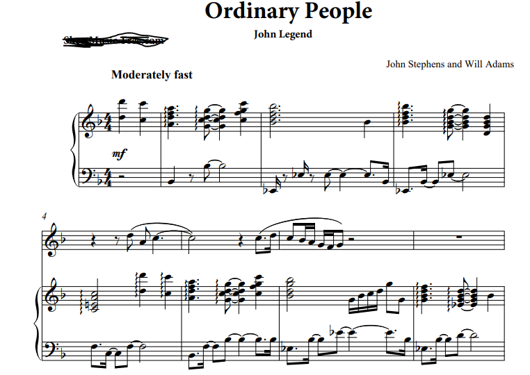 John Legend-Ordinary People