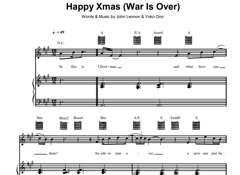 John Lennon-Happy Xmas War Is Over