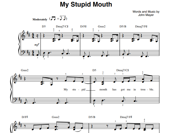 John Mayer-My Stupid Mouth