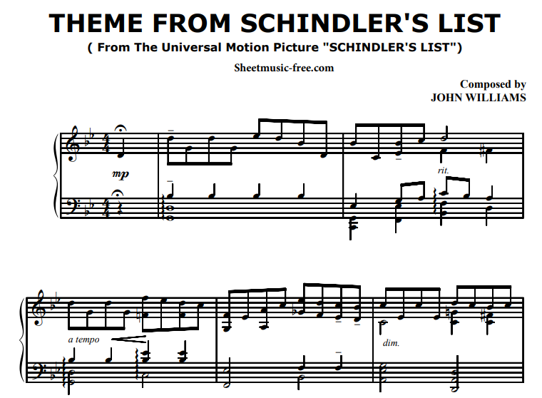 John Williams-Theme From Schindlers List