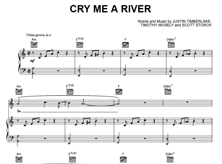 Justin Timberlake-Cry Me A River