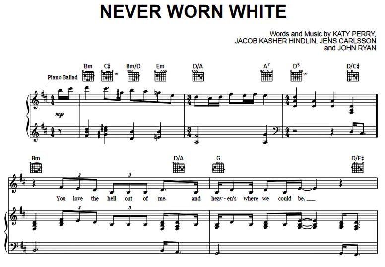 Katy Perry-Never Worn White