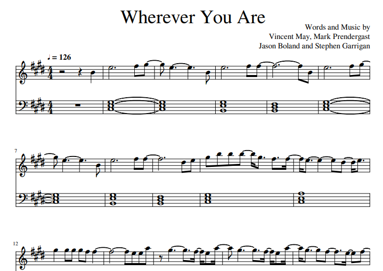 Kodaline-Wherever You Are Free Sheet Music PDF for Piano 7 Kodaline-Wherever You Are Free Sheet Music PDF for Piano