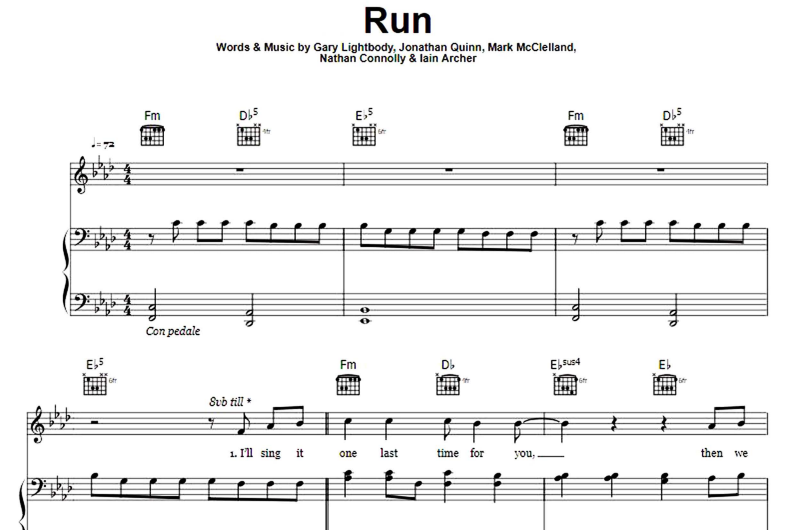 Leona Lewis-Run Free Sheet Music PDF for Piano