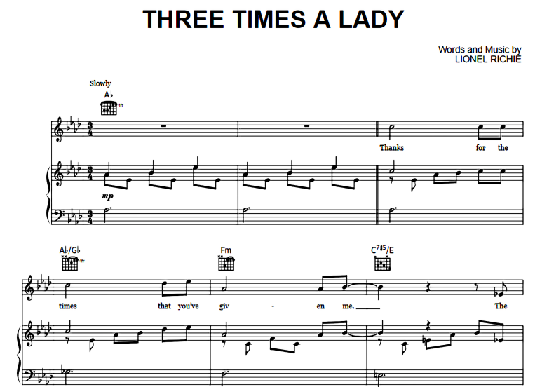 Lionel Richie-Three Times A Lady