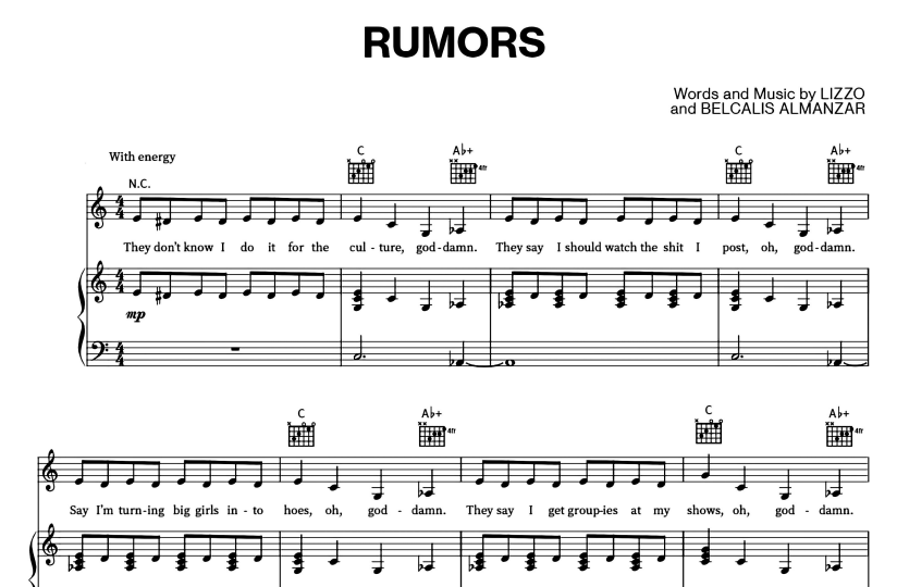 Lizzo-Juice Free Sheet Music PDF for Piano