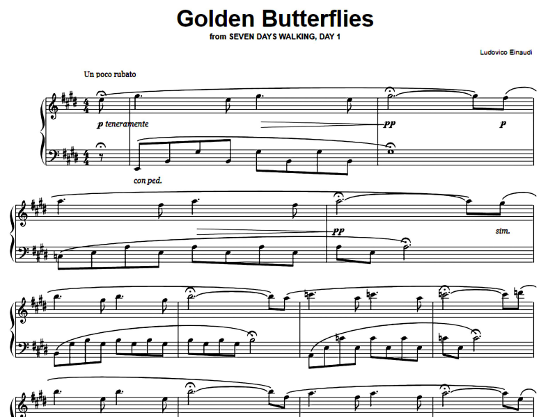Ludovico Einaudi-Golden Butterflies