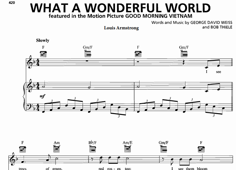 Louis Armstrong-What a Wonderful World