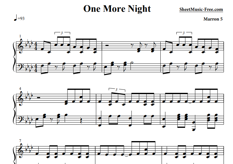 Maroon 5-One More Night