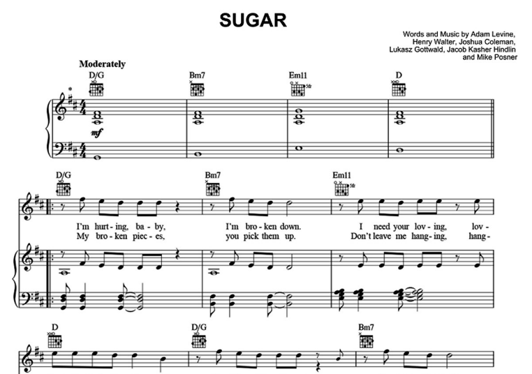 Maroon 5-Sugar