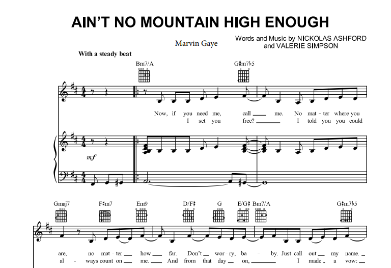 Marvin Gaye-Ain’t No Mountain High Enough