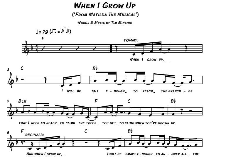 Matilda-When I Grow Up