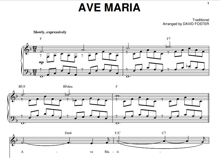 Michael Buble-Ave Maria Free Sheet Music PDF for Piano 7 Michael Buble-Ave Maria Free Sheet Music PDF for Piano