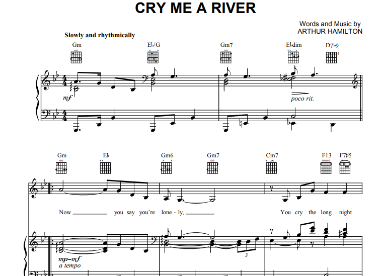 Michael Buble-Cry Me a River Free Sheet Music PDF for Piano 7 Michael Buble-Cry Me a River Free Sheet Music PDF for Piano